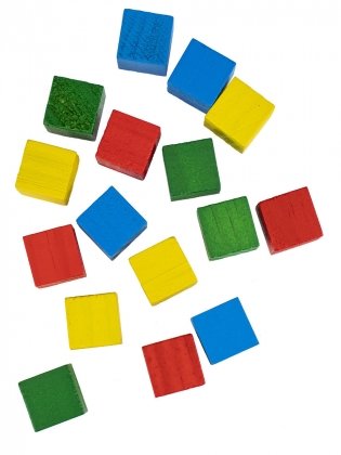 Деревянная игрушка "Конструктор. Цветные фигуры", 8х12 см фото книги 5