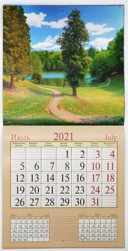 Календарь настенный перекидной на 2021 год "Пирода" фото книги 2
