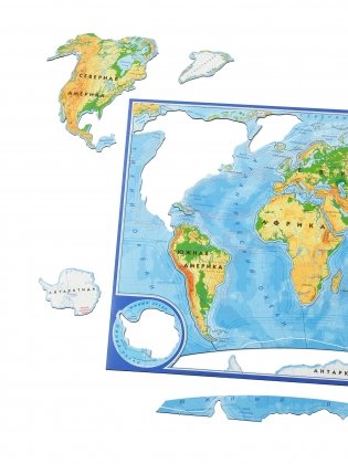 Магнитный пазл "Карта мира" фото книги 3