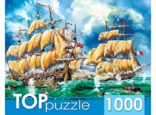 Пазлы "Toppuzzle. Битва кораблей", 1000 элементов фото книги