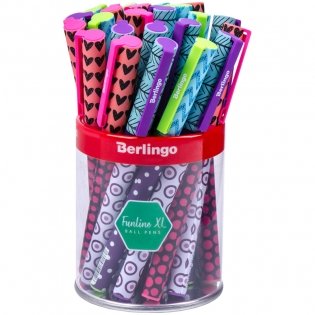 Ручка шариковая Berlingo "Funline XL. Arcade XS" синяя, 0,7 мм, грип, рисунок на корпусе, ассорти фото книги 5