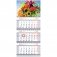 Календарь квартальный на 2020 год "Standard. Цветы", с бегунком, 295x700 мм фото книги маленькое 2