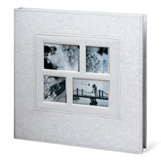 Фотоальбом свадебный, 20 магнитных листов 30x32 см, 4 рамки для фото фото книги