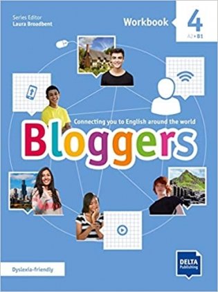 Bloggers 4. Workbook + Delta Augmented + Online Extras фото книги
