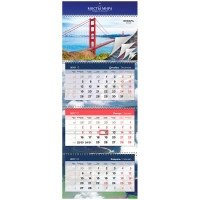 Календарь "Elite. Мосты", квартальный, с бегунком, на 2017 год фото книги
