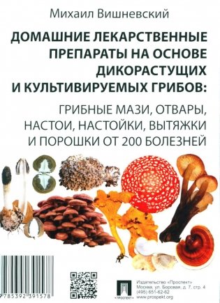 Домашние лекарственные препараты на основе дикорастущих и культивируемых грибов: грибные мази, отвары, настои, настойки, вытяжки и порошки от 200 болезней фото книги