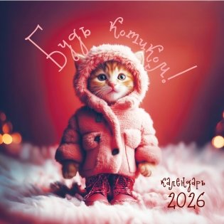 Будь котиком. Календарь настенный на 2026 год (300х300 мм) фото книги