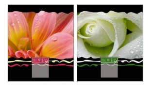 Тетрадь общая "Flowers", 96 листов, клетка фото книги