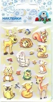 Зефирные наклейки "Лес 2" фото книги