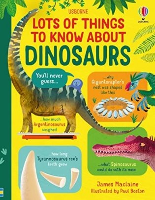 Lots of things to know about Dinosaurs фото книги