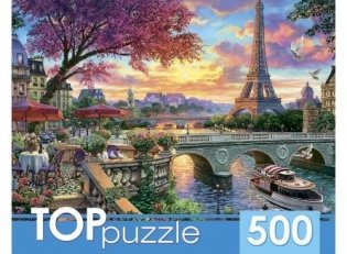 Пазлы "Toppuzzle. Париж на закате", 500 элементов фото книги