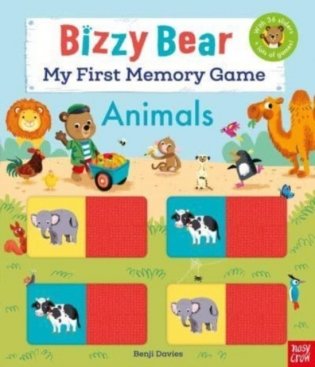 Bizzy bear: my first memory game book: animals фото книги
