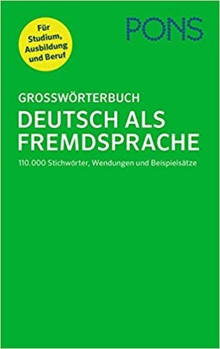 PONS Grossworterbuch. Deutsch als Fremdsprache фото книги