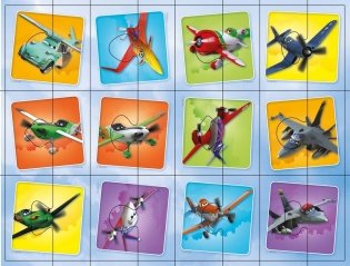 Развивающая игра "Половинки. Самолеты" фото книги 2