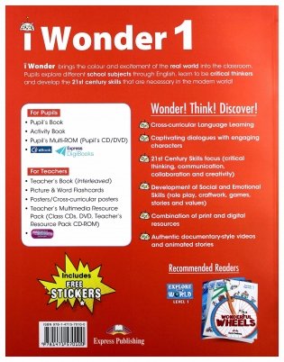 iWonder 1. Activity Book with Digibooks Application фото книги 2