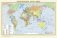 Двухсторонняя физическая и политическая карта мира (А3, 440х290 мм) фото книги маленькое 2