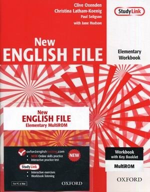 New English File. Elementary. Workbook with Key Booklet (+ CD-ROM) фото книги