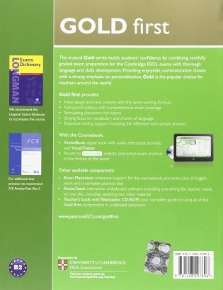 Gold First. Coursebook and Active Book Pack фото книги 2