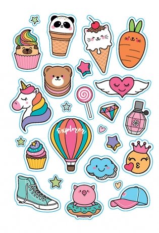 В точку! Bullet-journal. Наклейки для Bullet Journal. Более 300 наклеек (розовая) фото книги 6