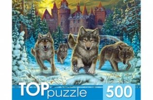 Пазлы "Toppuzzle. Волки и снежный замок", 500 элементов фото книги