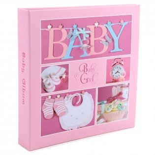 Фотоальбом-анкета "Baby", цвет розовый фото книги