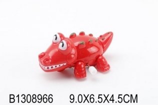 Заводная игрушка "Крокодил", 9x6,5x4.5 см фото книги