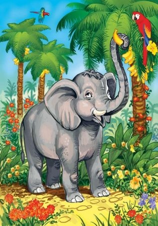 Пазл "Слоненок", 15 элементов фото книги