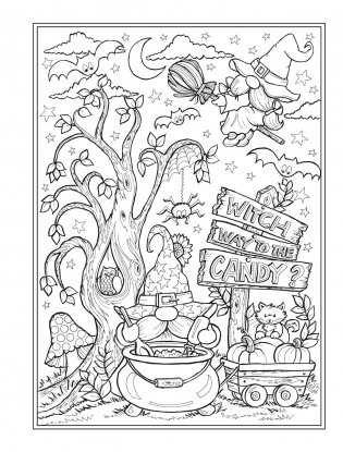 Creative haven autumn harvest coloring book фото книги 11