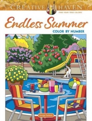 Creative Haven Endless Summer Color by Number фото книги
