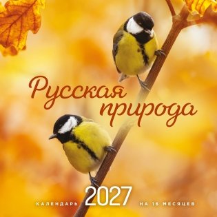 Русская природа. Календарь настенный на 16 месяцев на 2027 год (300х300 мм) фото книги
