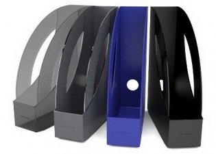 Подставка для бумаг вертикальная "Rainbow", 75 мм, дымчатый фото книги