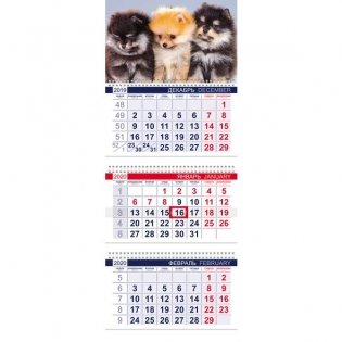 Календарь квартальный на 2020 год "Офис. Пушистые друзья" фото книги