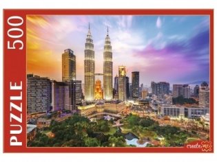 Пазл "Малайзия. Башни Петронас на закате", 500 элементов фото книги