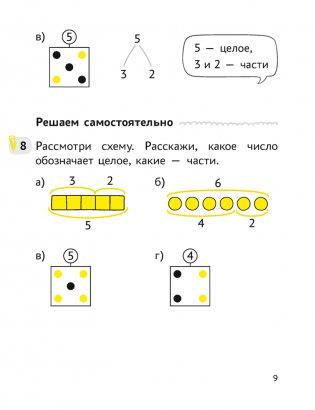 Математика. 1 класс. Учимся решать задачи. Практикум фото книги 7