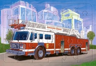 Пазл "Пожарная машина", 30 элементов фото книги