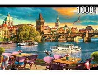 Пазлы "Konigspuzzle. Вечерняя Прага", 1000 элементов фото книги