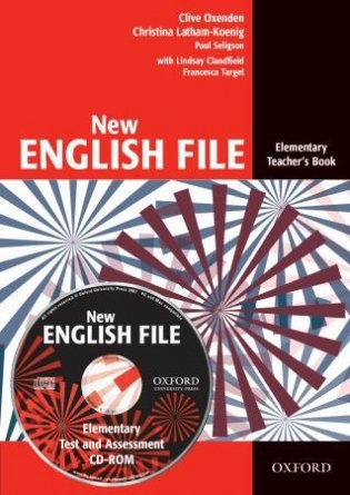New English File. Elementary. Teacher's Book with Test and Assessment. Six-Level General English Course for Adults (+ CD-ROM) фото книги