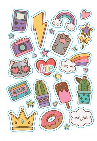 В точку! Bullet-journal. Наклейки для Bullet Journal. Более 300 наклеек (розовая) фото книги 5