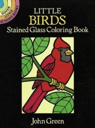 Little Birds Stained Glass Coloring Book фото книги