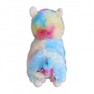 Мягкая игрушка "Альпака", 25 см, розово-голубая фото книги 3