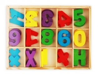 Деревянная игрушка "Набор для счета. Учимся считать. Математика" фото книги