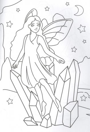 Разукрашка. Волшебные феи фото книги 2