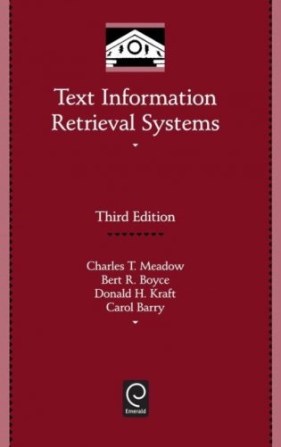 Text Information Retrieval Systems, 3rd Edition фото книги