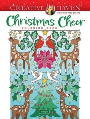 Creative Haven Christmas Cheer Coloring Book фото книги