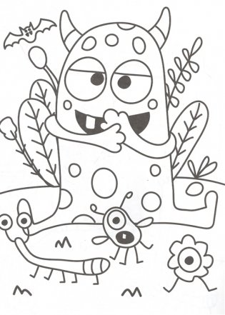 Раскраска. Монстрики фото книги 3