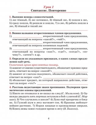 Русский язык. Тетрадь для повторения и закрепления. 6 класс фото книги 3