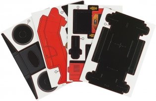 3D картонный конструктор. Автомобиль (+ книга) фото книги 4