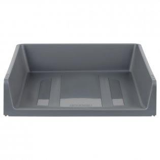 Лоток для бумаг горизонтальный СТАММ "Базис", серый фото книги 2