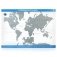 Стираемая карта мира (скретч-карта) "Премиум", 42х59 см (синяя, стираемый слой - серебро) фото книги маленькое 2