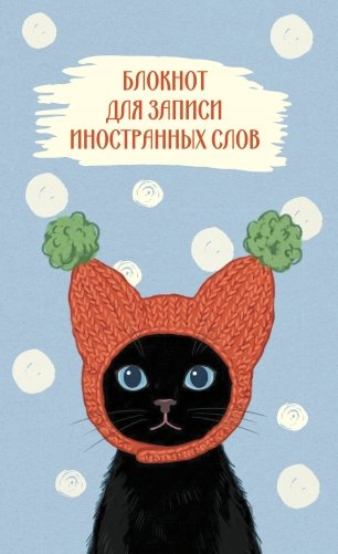 Блокнот для записи иностранных слов 84x108/32 (Кот в шапке) фото книги